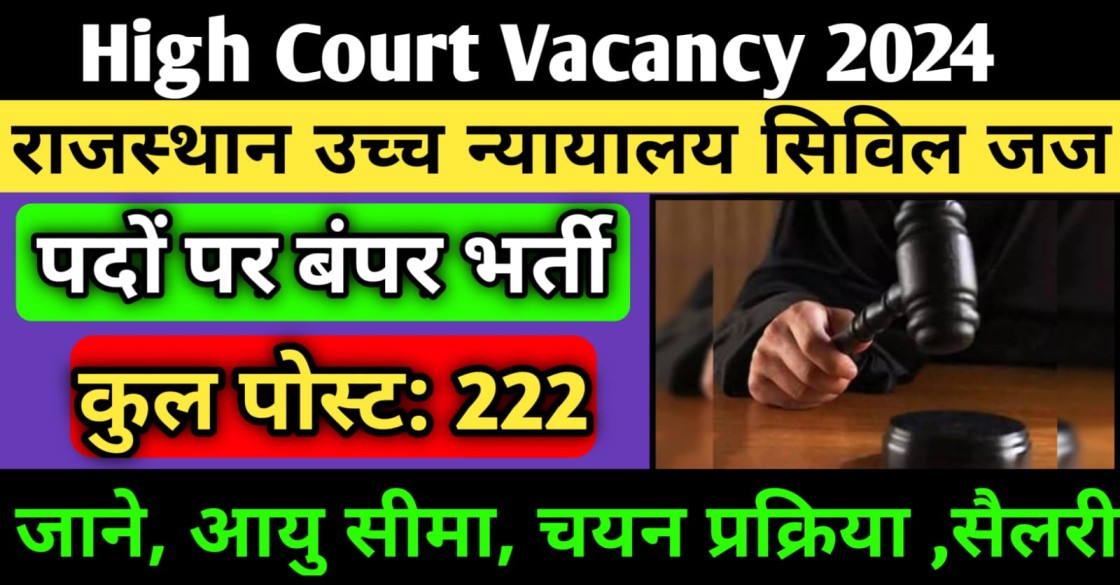 High Court Vacancy 2024