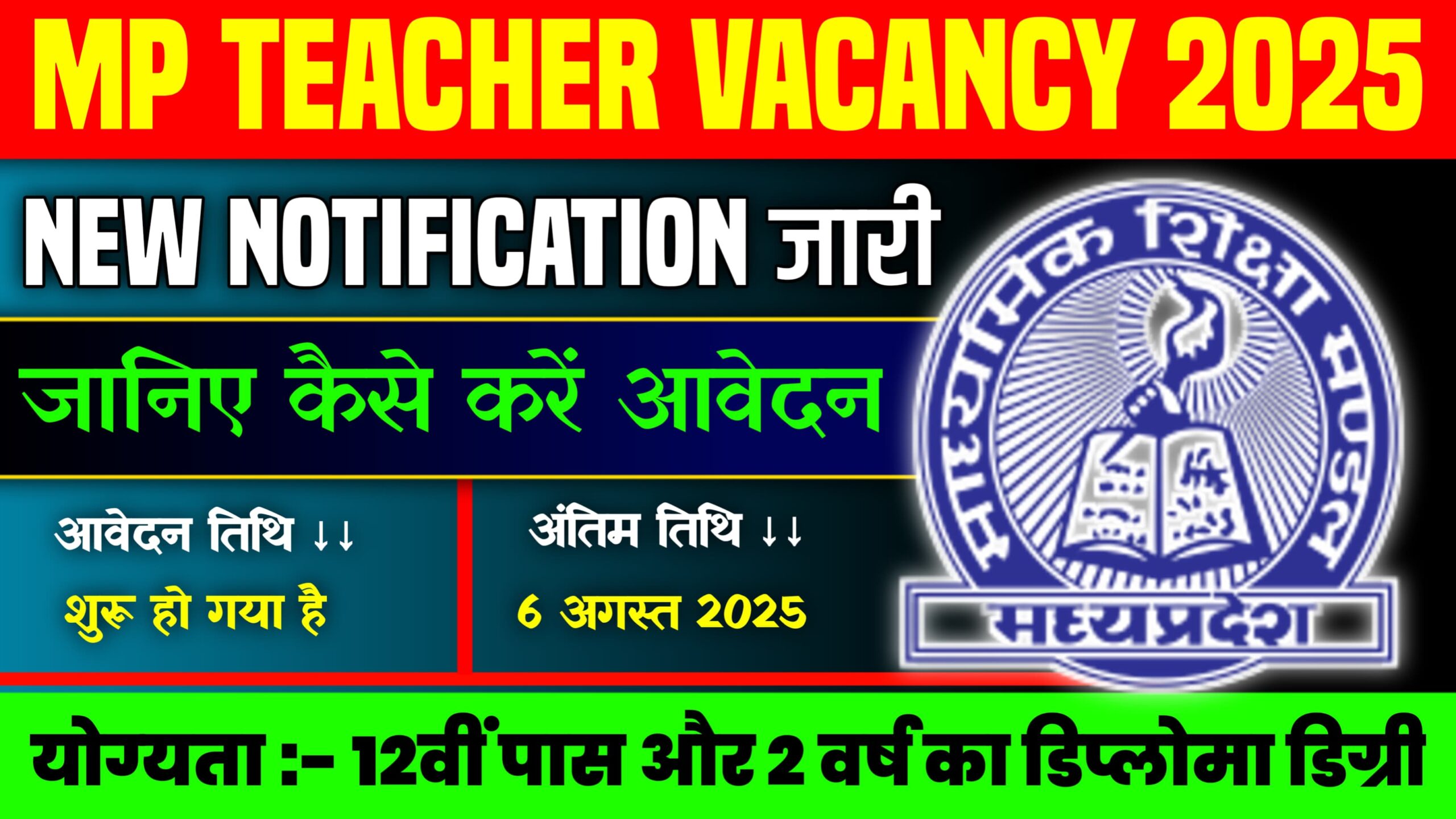 MP Teacher Vacancy 2025